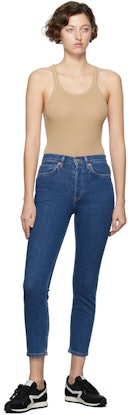 Blue High Rise Loose Jeans: additional image