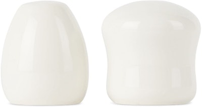 White Salt & Pepper Shakers: image 1