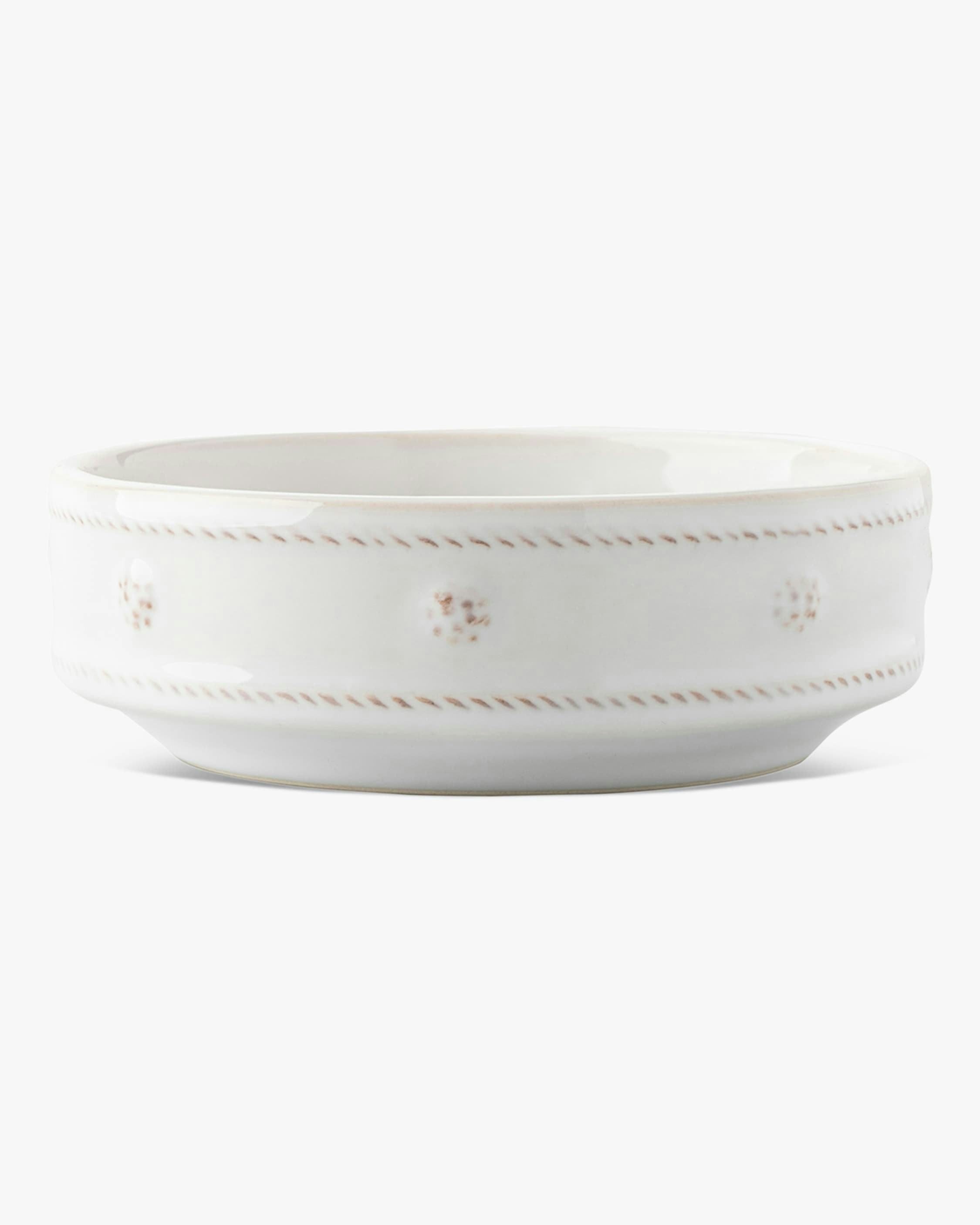 Berry & Thread Whitewash Pet Bowl - Large: image 1
