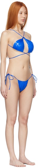 Blue Polyester Bikini: additional image