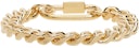 Gold Curb Chain Bracelet: additional image