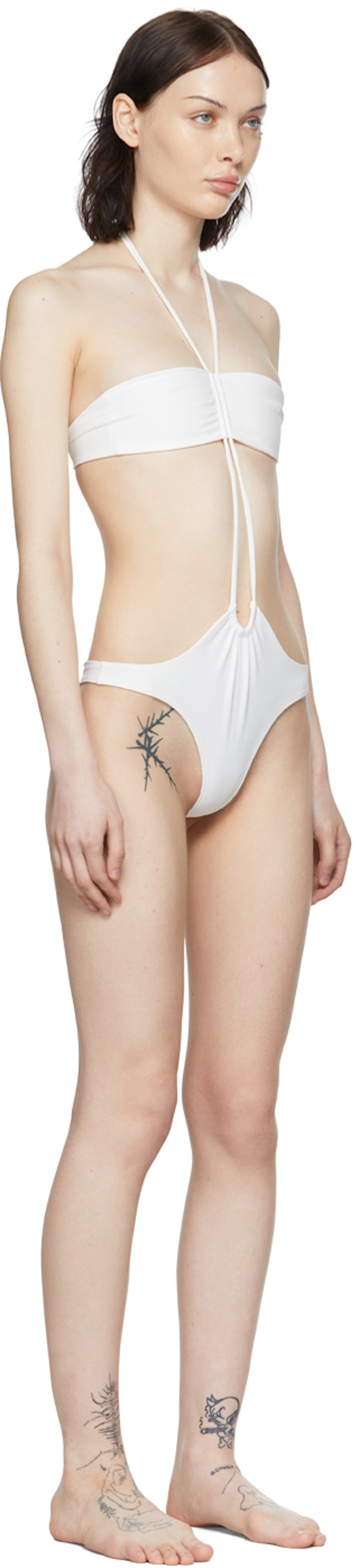 SSENSE Exclusive White Marseille One-Piece Swimsuit: additional image