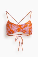 Indi Bikini Top in Tropicana Orange: image 1