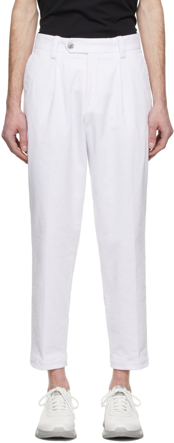 White Perin Trousers: image 1