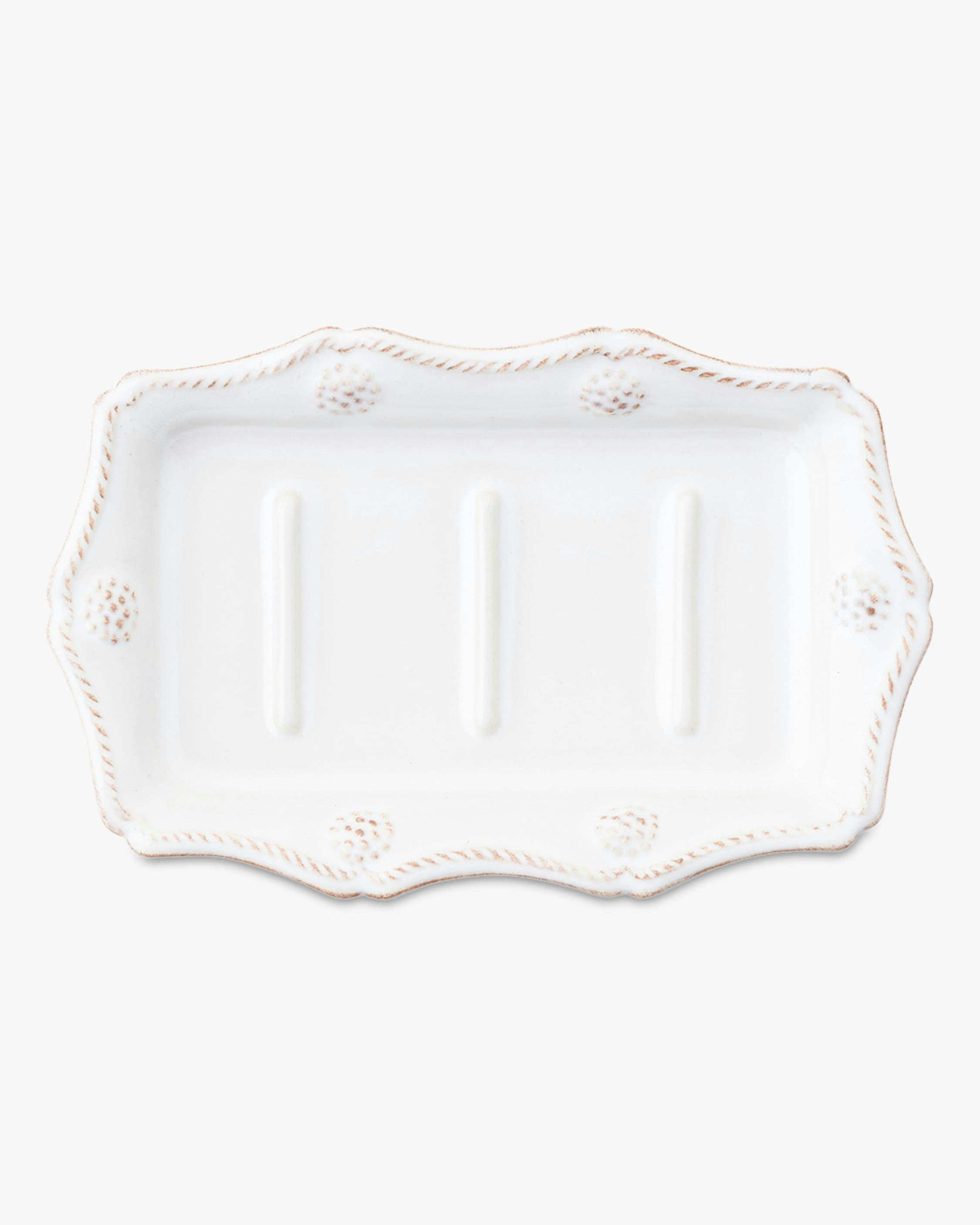 Berry & Thread Whitewash Soap Dish: image 1