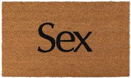 SSENSE Exclusive Brown 'Sex' Door Mat: additional image