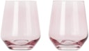 Pink Stemless Wine Glasses, 13.5 oz: image 1