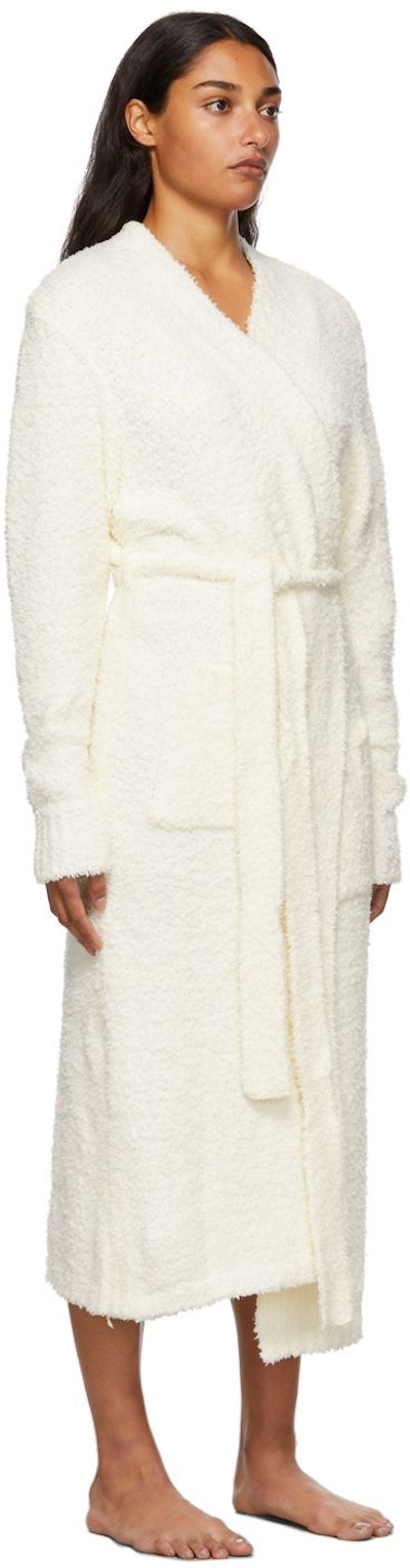 Off-White Cozy Knit Long Robe: image 1