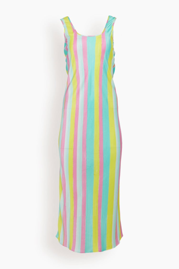 Ali Beach Dress in Stripes Multi: image 1