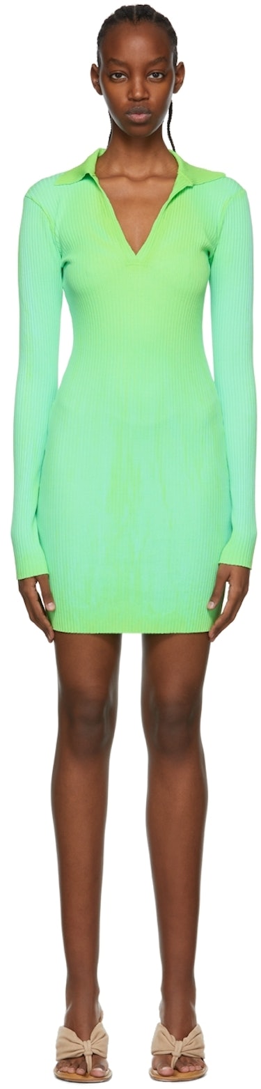 Green Ibiza Mini Dress: image 1