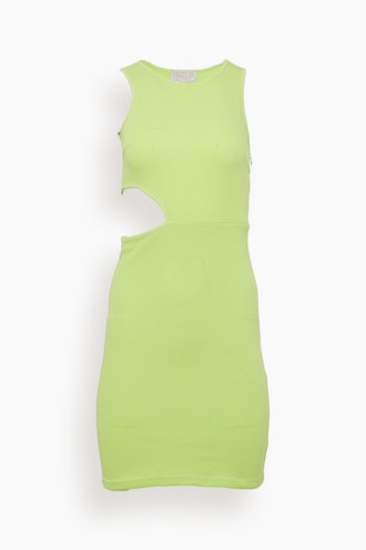 Sleeveless Dress in Neon Green: image 1