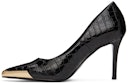 Black Croc Scarlett Heels: additional image