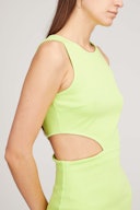 Sleeveless Dress in Neon Green: additional image