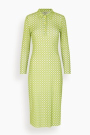 Jupitor Dress in Checked Sulphur: image 1