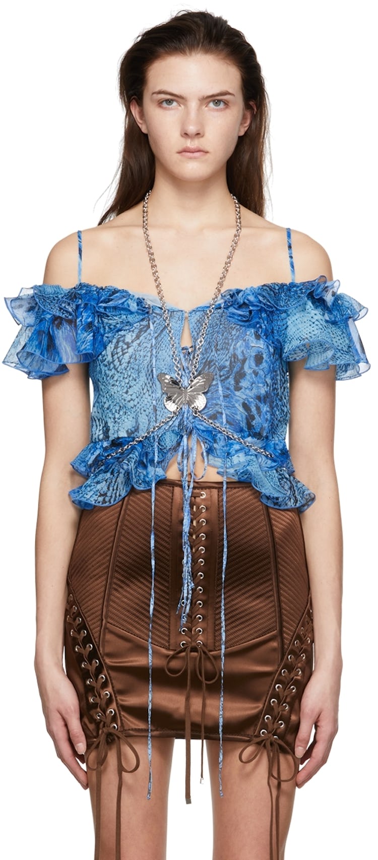 Silver Metal Body Chain: image 1