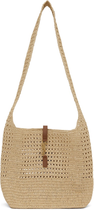 Beige Raffia Shoulder Bag: additional image