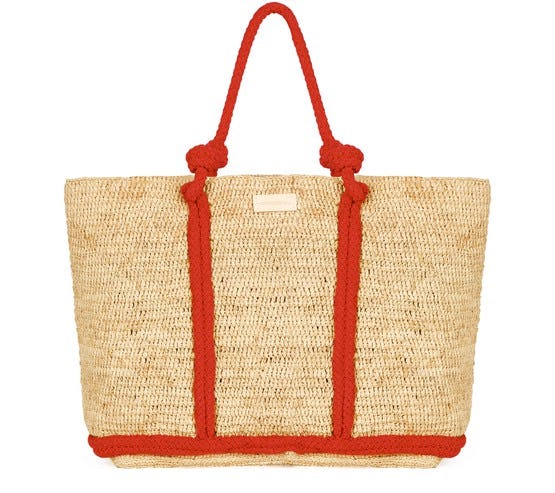 Raffia L Cabas Tote: image 1