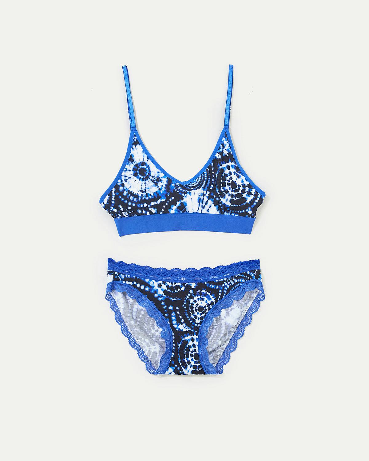 T-Shirt Bra & Knicker Set - Spiral Dye: image 1