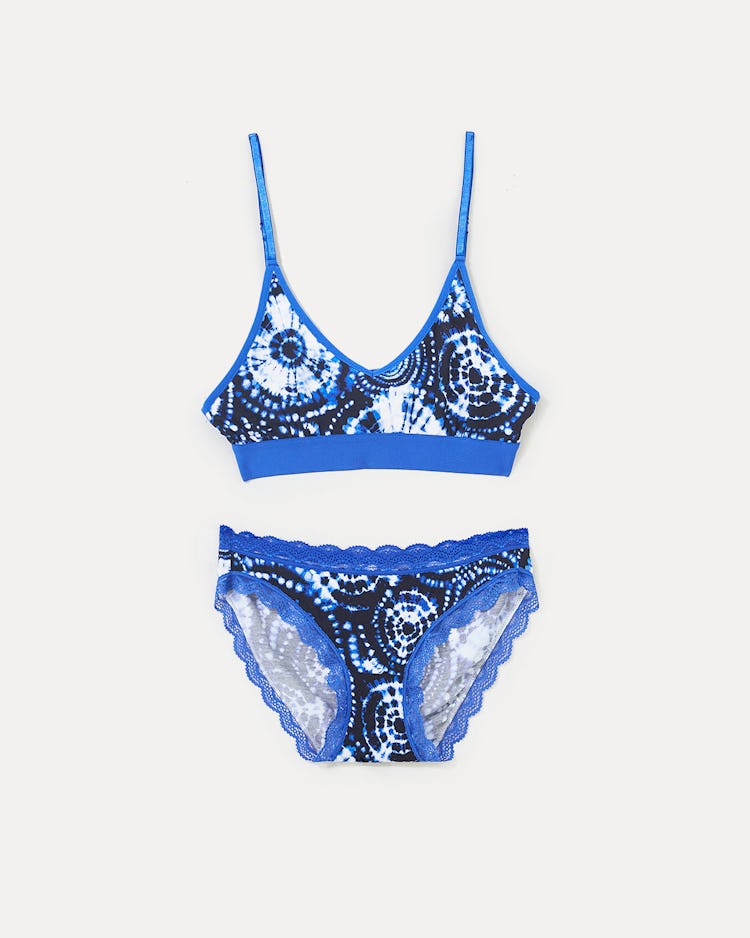 T-Shirt Bra & Knicker Set - Spiral Dye: image 1