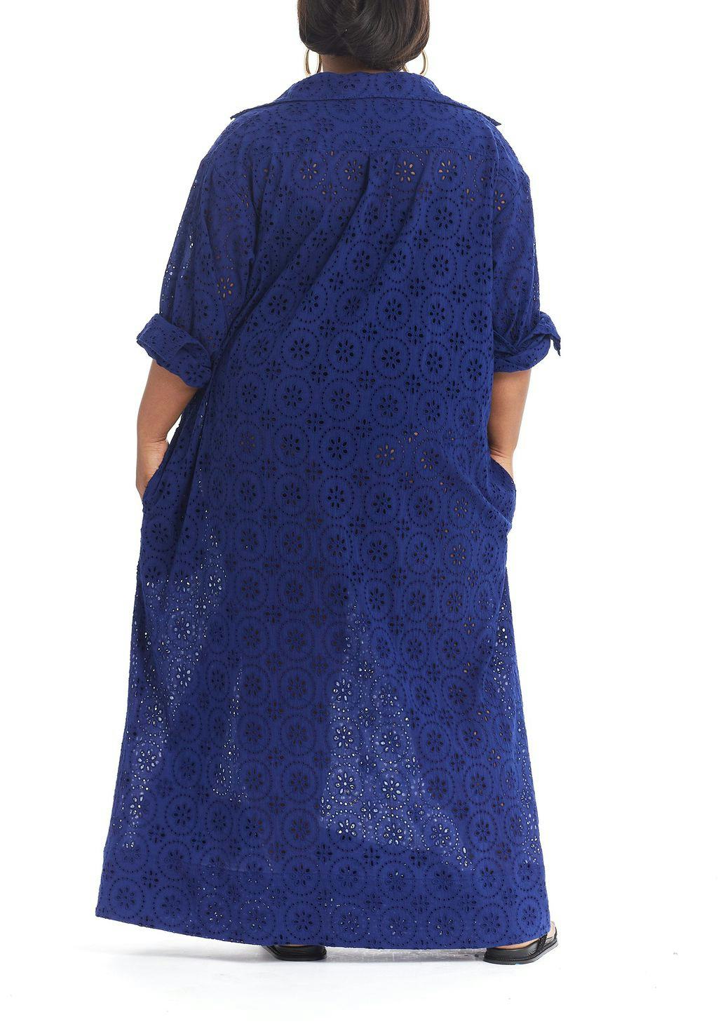 Eyelet Maxi Dress: image 1