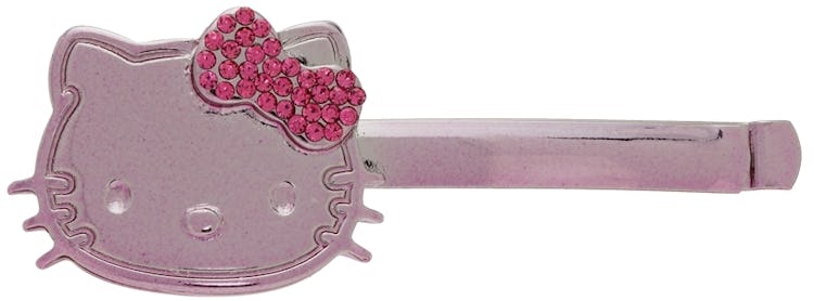 SSENSE Exclusive Pink Hello Kitty Edition Hair Clip: image 1