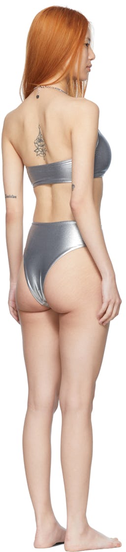 Silver Nylon Bikini: additional image