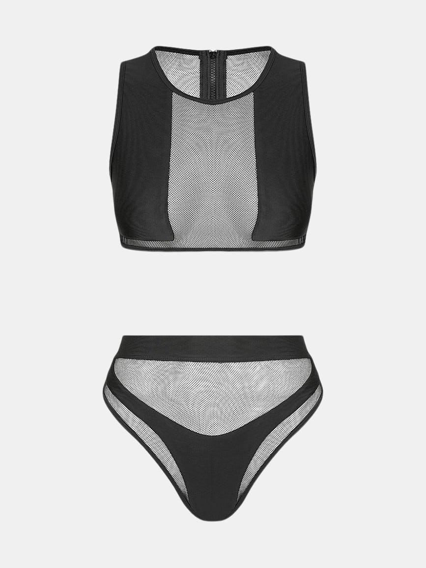 Hamilton Island Bikini In Liquid Black Reversible: image 1