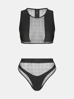 Hamilton Island Bikini In Liquid Black Reversible: image 1