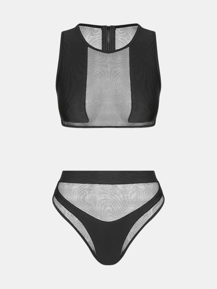 Hamilton Island Bikini In Liquid Black Reversible: image 1