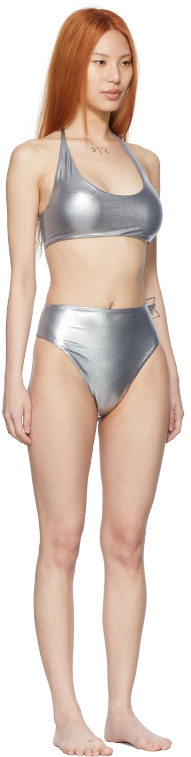 Silver Nylon Bikini: additional image