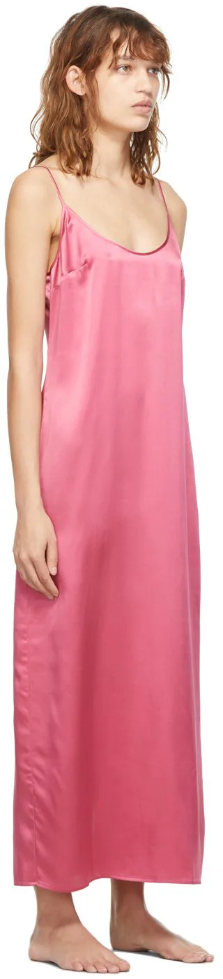 Pink Slip Mid-Length Dress