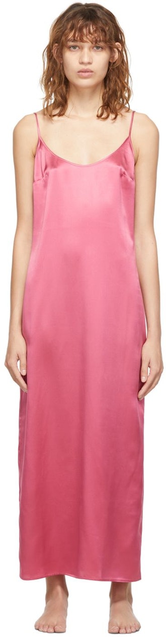 Pink Slip Mid-Length Dress: image 1