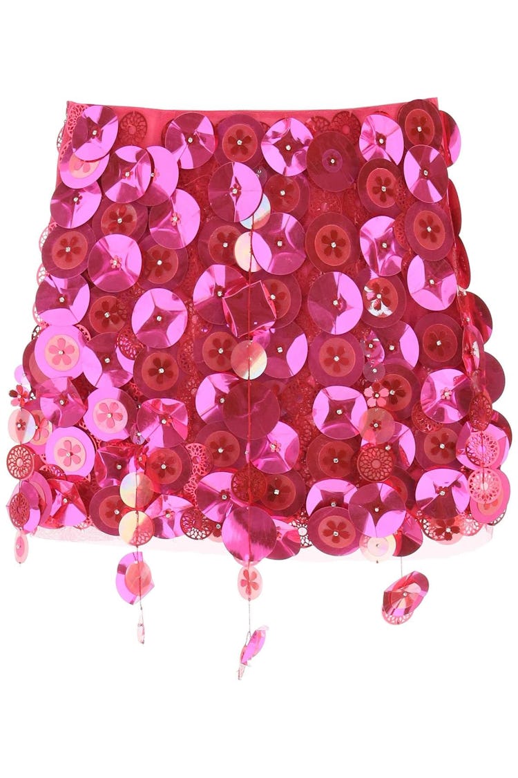 Des Phemmes Sequined Mini Skirt: image 1