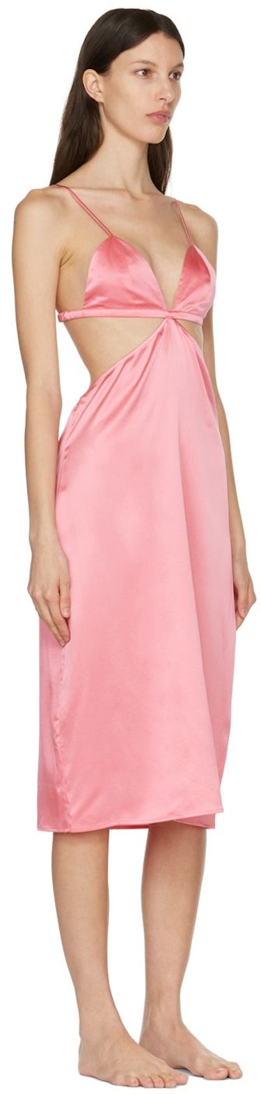 Pink Luxe Triangle Slip Dress: additional image