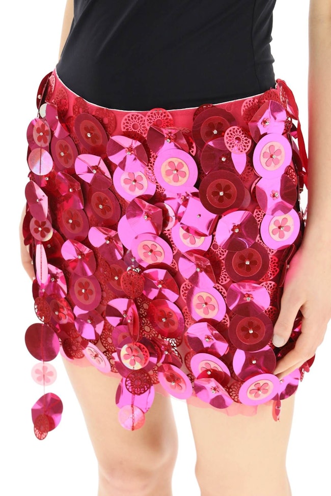 Des Phemmes Sequined Mini Skirt: additional image