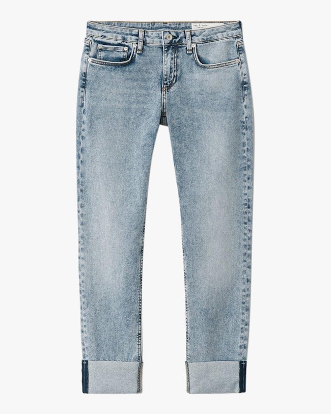Dre Low-Rise Slim Boyfriend Jeans: image 1
