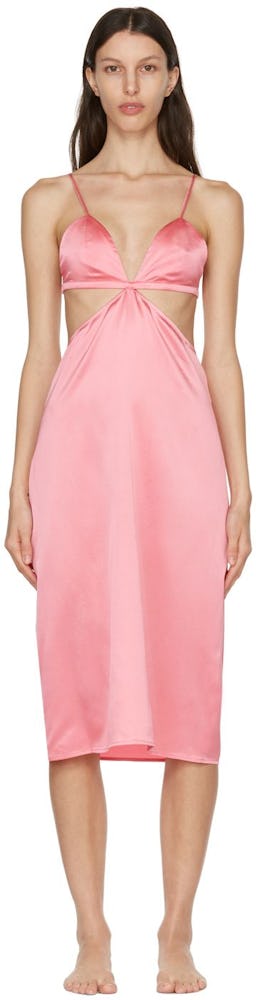 Pink Luxe Triangle Slip Dress: additional image