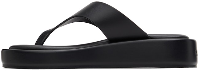 Black Scarlet Thong Sandals: additional image