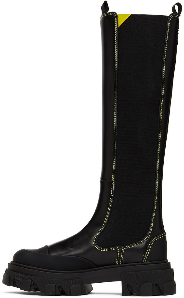 Black High Chelsea Boots: additional image