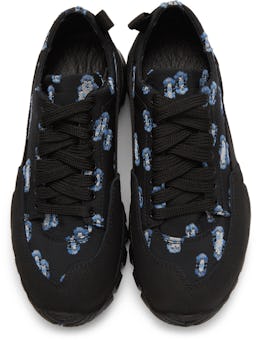 Black Floral Sneakers: additional image