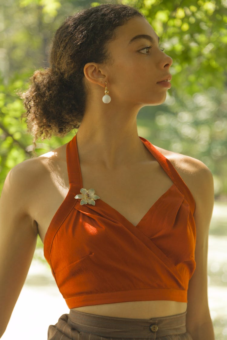 Paprika Silky Halter Top: additional image