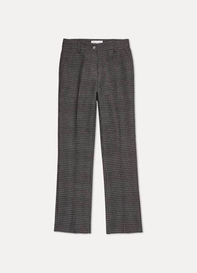 Plaid Cropped Trousers: image 1