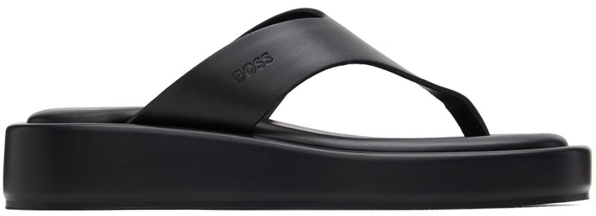 Black Scarlet Thong Sandals: image 1