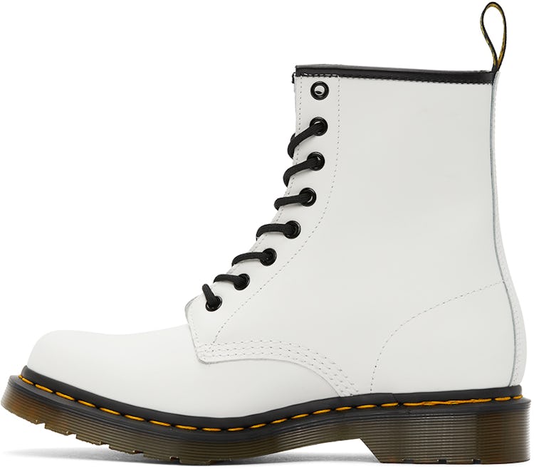 White 1460 Boots: additional image