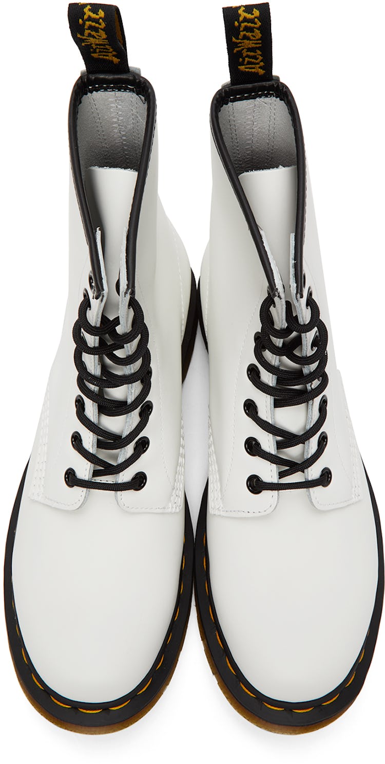 White 1460 Boots: additional image