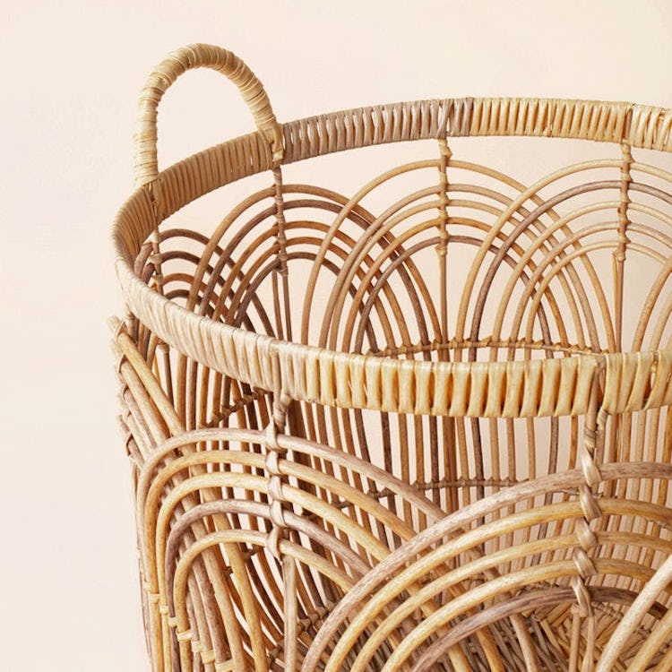 Antibes Hand Woven Round Shape Laundry Basket Set of 2: additional image