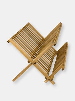 Rustic Collection Pine Folding Dish Rack: image 1