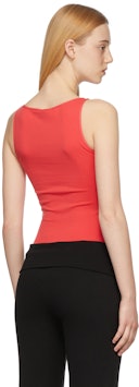 Red Faved Tank Top: additional image