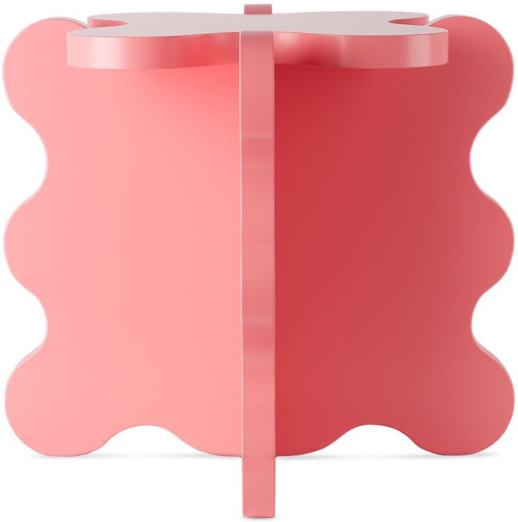 SSENSE Exclusive Pink Mini Curvy Table: image 1