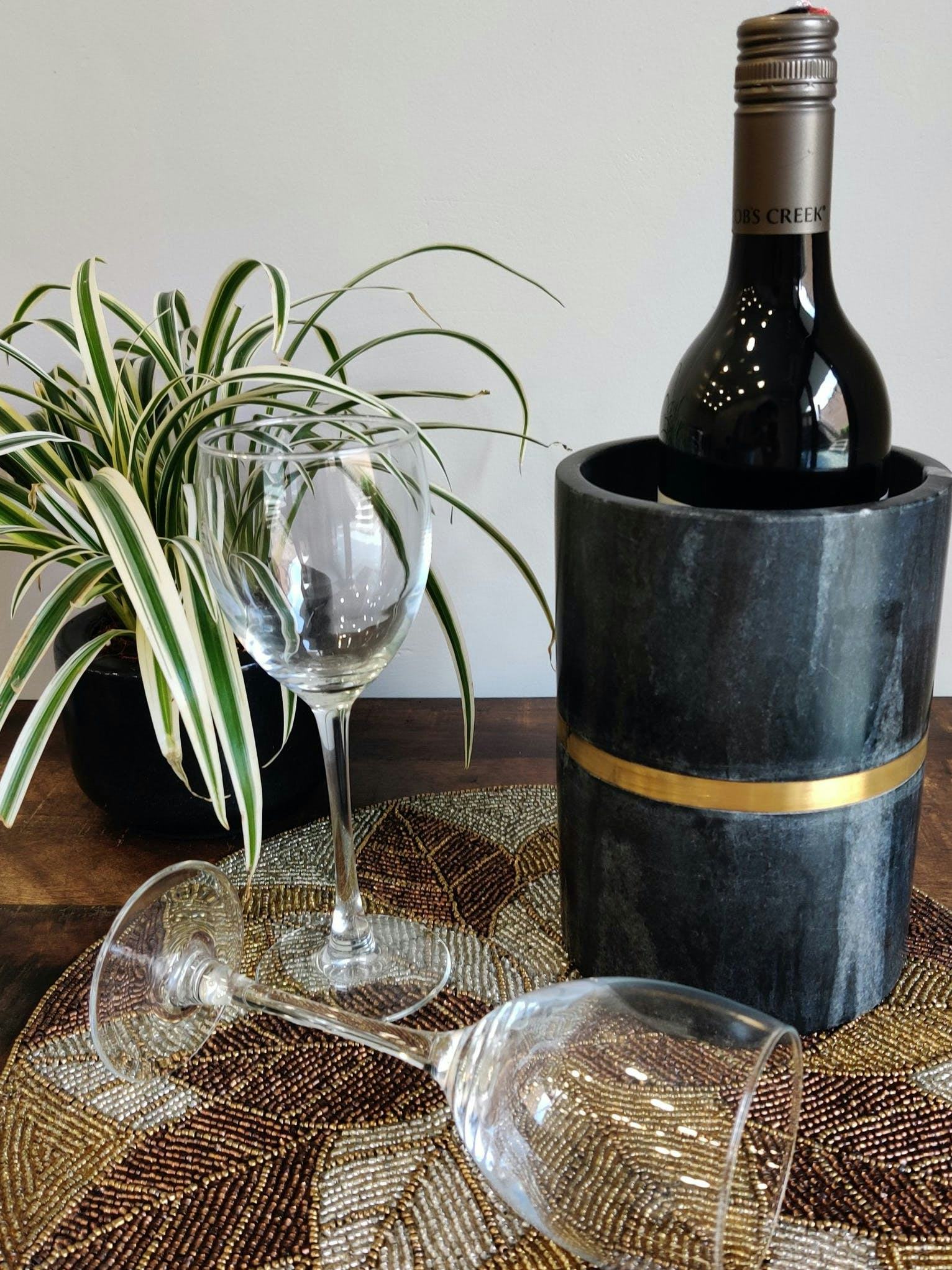 Magnolia Black Marble Wine Cooler: image 1
